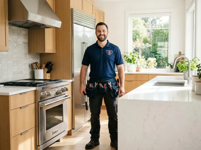 Appliance Repair Hero technician after an appliance repair in a Delaware home
